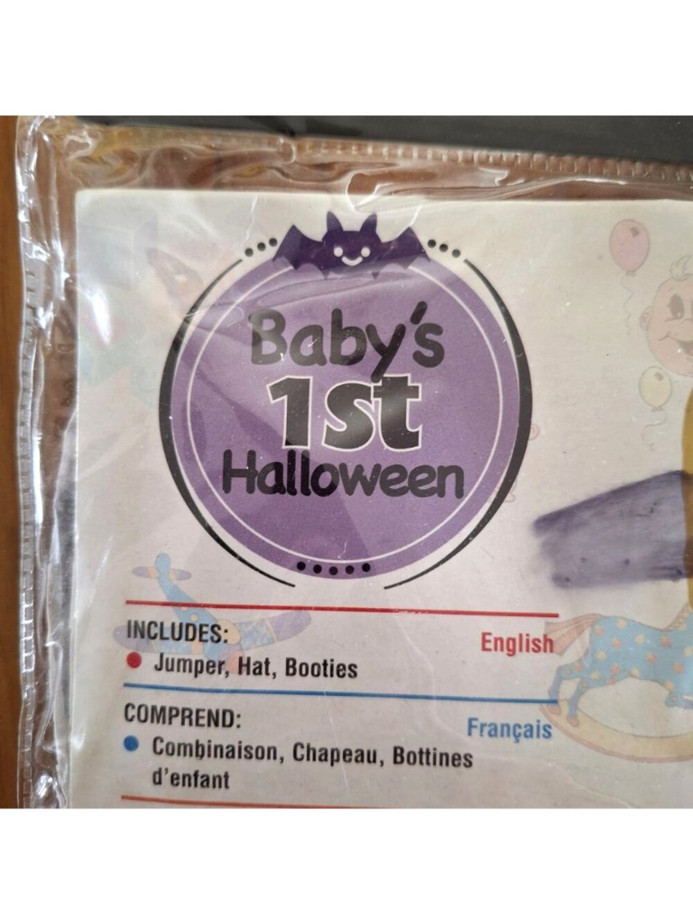 Babys 1st Halloween Fireman Chief Costume 6-12 Months Jumper Hat Booties Rubies - Picture 3 of 8
